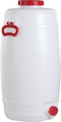 Produktbild Graf Fass rund stehend 125 Liter weiß