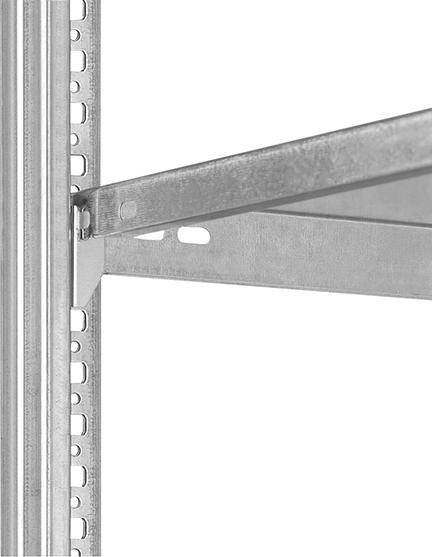 Produktbild Hofe Grundregal HZG 17610 DA 5 Böden 1750 x 600 x 1000 mm verzinkt bild 6