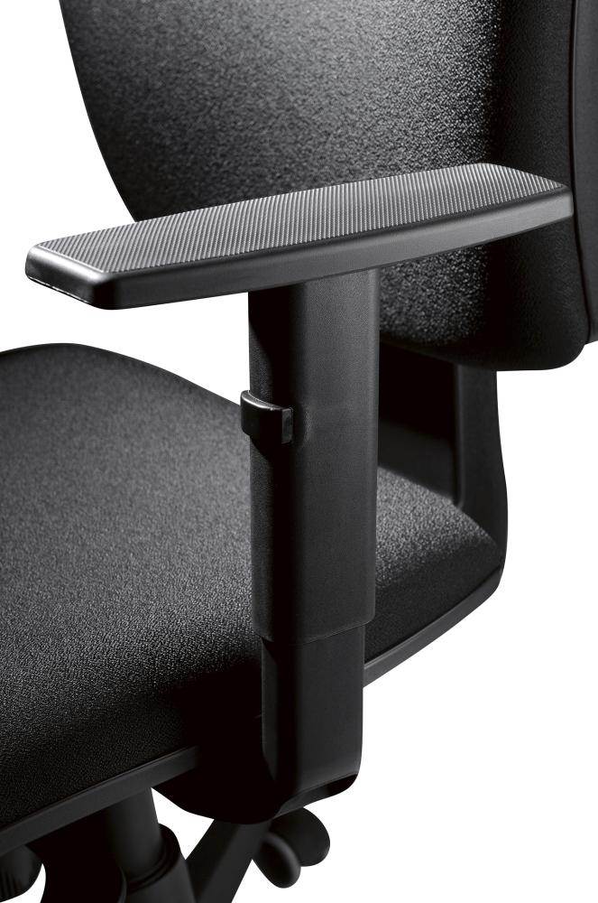 Produktbild Hammerbacher Drehstuhl Solid 1 VSDS1 Stoff 100% Polyester schwarz bild 4