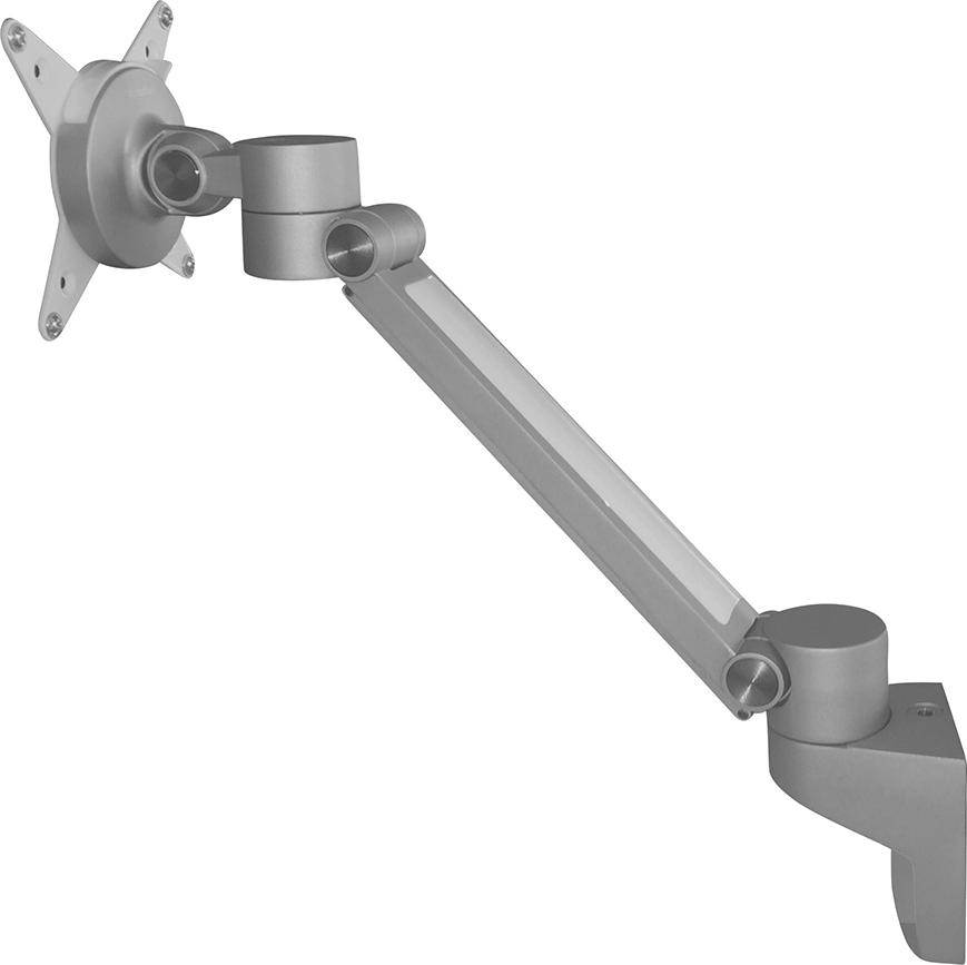 Produktbild Hammerbacher Bildschirmhalter ORGPF Silber Alu eloxiert