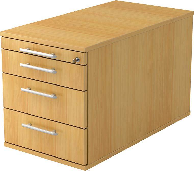 Produktbild Hammerbacher Rollcontainer TC30 42,8 x 80 x 51,2 cm Buche