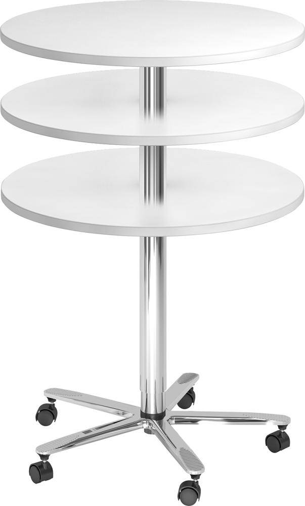 Produktbild Hammerbacher Säulentisch Durchmesser 800 mm Höhe 720 bis 140 mm stufenlos verstellbar bild 2