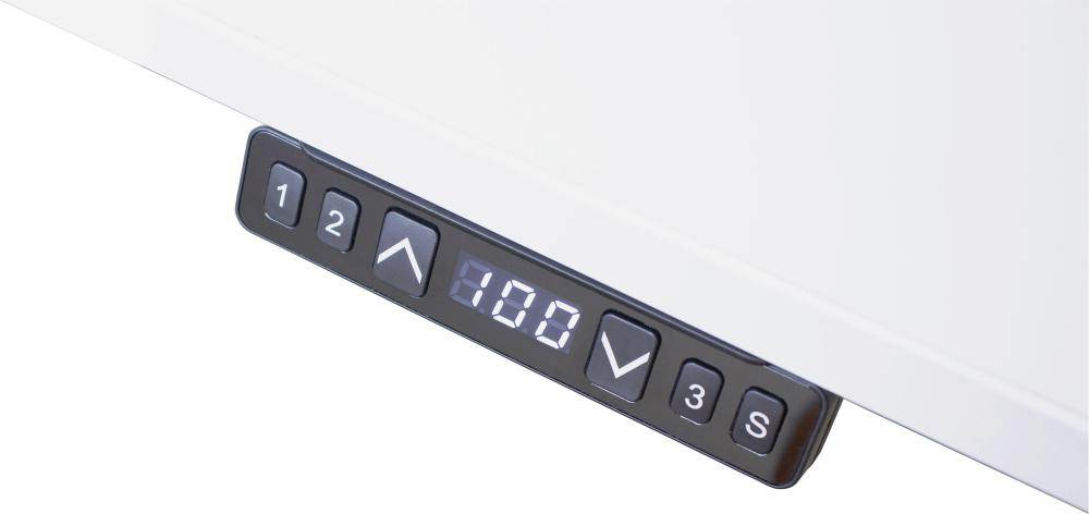 Produktbild Hammerbacher Schreibtisch XDKB19 180 x 80 cm höhenverstellbar Platte Beton 25 mm bild 2