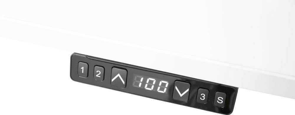 Produktbild Hammerbacher Schreibtisch XDKB12 120 x 80 cm höhenverstellbar Platte Grau 25 mm bild 3