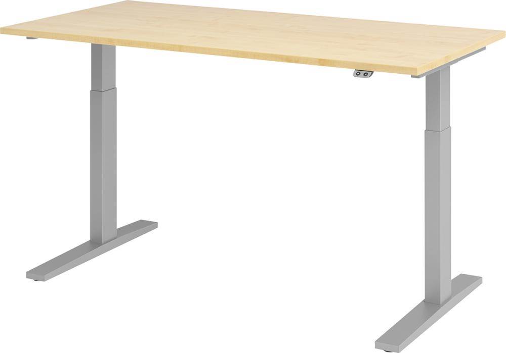 Produktbild Hammerbacher Schreibtisch höhenverstellbar 1600 x 800 x 700 bis 1200 mm Platte Ahorn