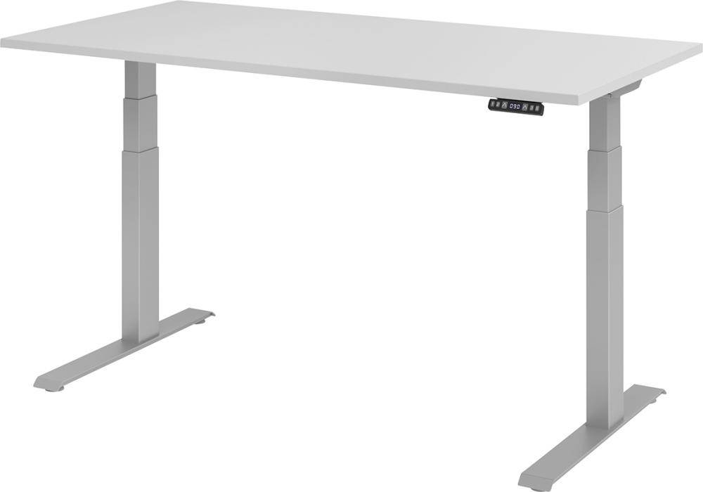 Produktbild Hammerbacher Schreibtisch höhenverstellbar 1600 x 800 x 640 bis 1290 mm Platte Buche