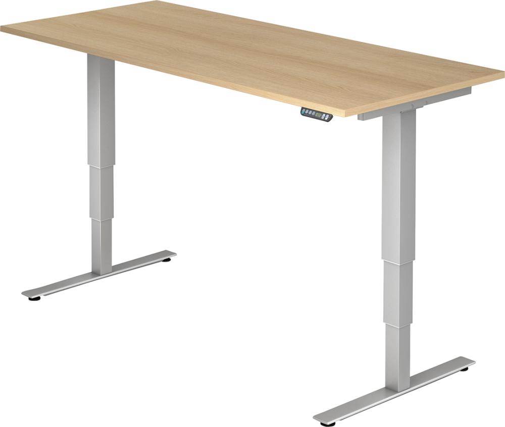 Produktbild Hammerbacher Schreibtisch XDSM 12 1800 x 800 mm Eiche/silber