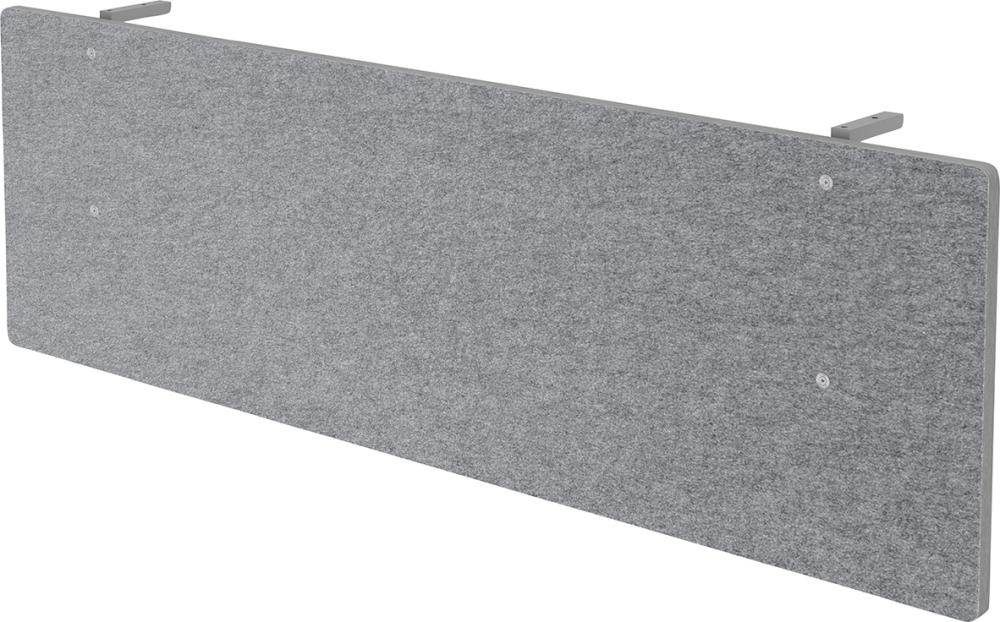 Produktbild Hammerbacher Schreibtisch Akkustikblende SIA16 für 160er Tisch grau-meliert Filzoptik