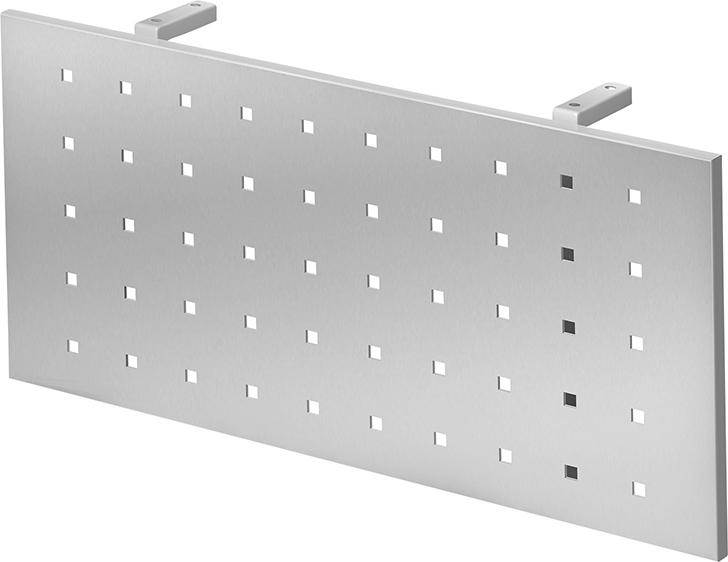 Produktbild Hammerbacher Schreibtisch Sichtblende RSI08 für 80er Tisch Silber