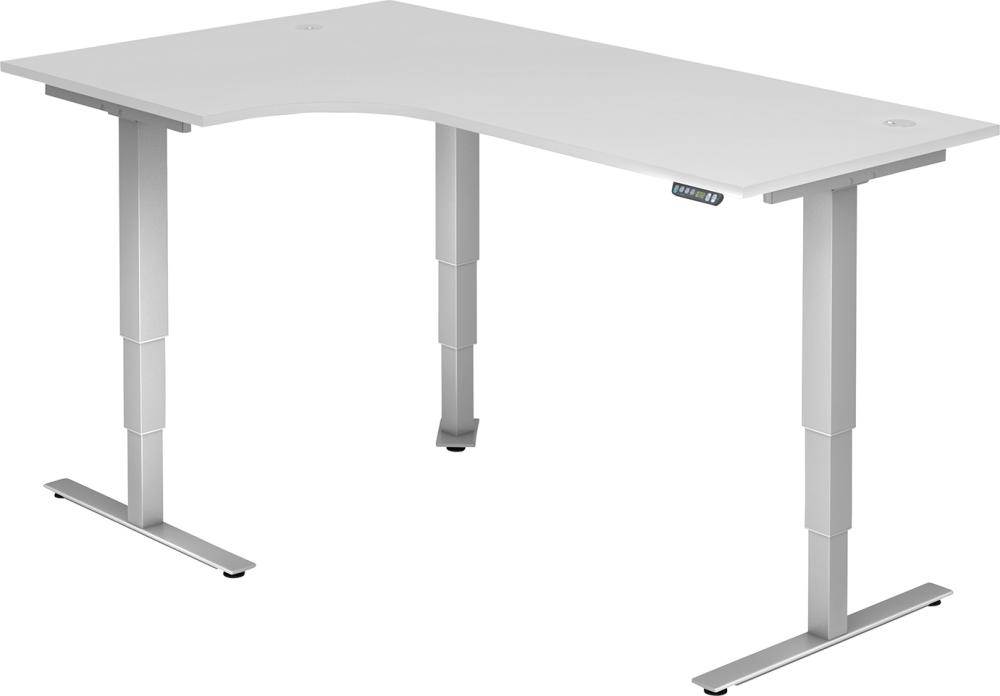 Produktbild Hammerbacher Winkelschreibtisch XDSM82 200 x 120 cm Platte Weiß 25 mm dick ABS Dickkante