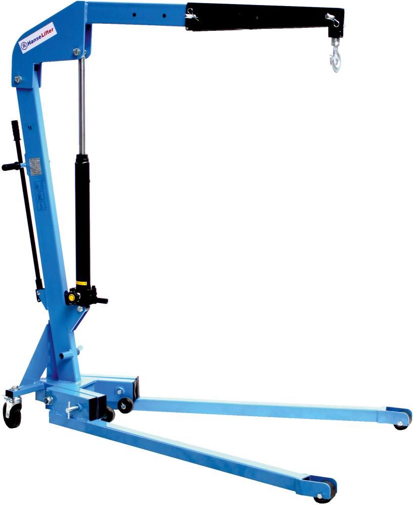 Produktbild HanseLifter Werkstattkran Modell WK V Gabelträger klappbar Tragfähigkeit 1000 kg