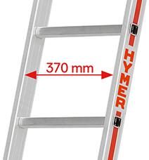 Produktbild Hymer Sprossenanlegeleiter Länge 5,24 m Standhöhe 4,06 m bild 6