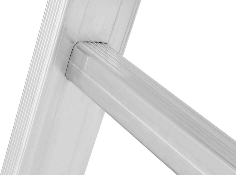 Produktbild Hymer Sprossenstehleiter mit 2 x 16 Sprossen Standhöhe 3,79 m bild 2