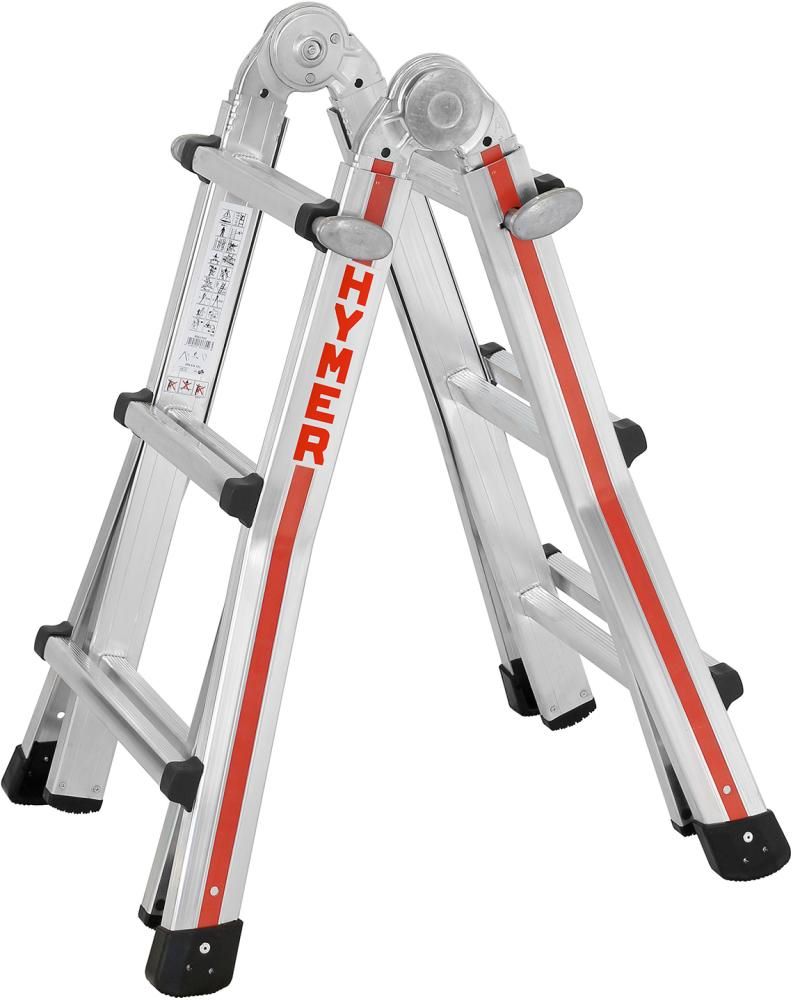 Produktbild Hymer Teleskopleiter 4 x 3 Sprossen Stehhöhe 2,72 m