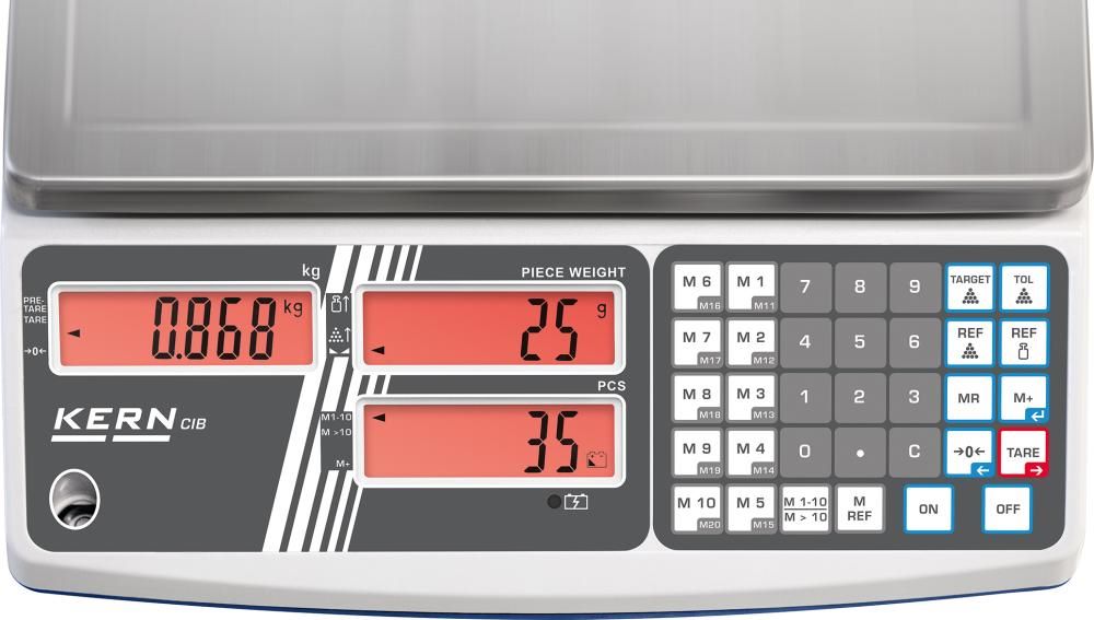 Produktbild Kern Zählwaage CIB 30K-3 Wägebereich 30 kg Ablesbarkeit 2 g bild 4