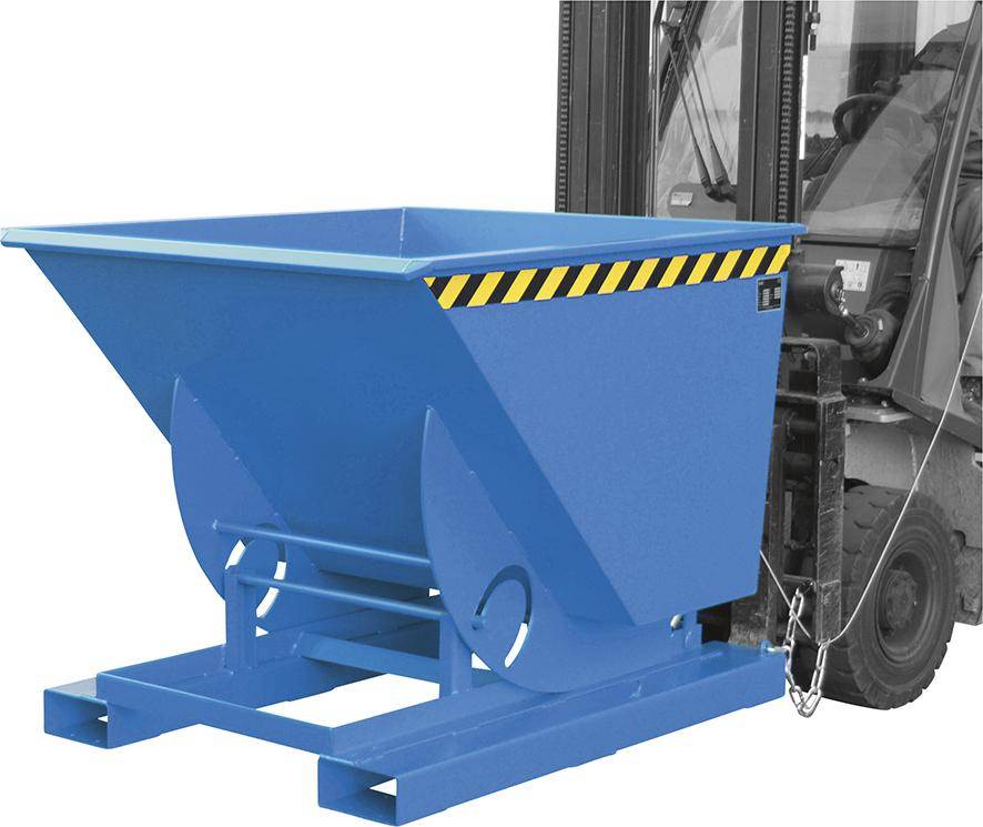 Produktbild Bauer Kippbehälter mit Abrollsystem Typ AK 75 RAL 5012 bild 2