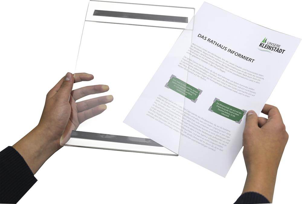 Produktbild Wsm Klemmfix Tasche ohne Textfeld A4 quer