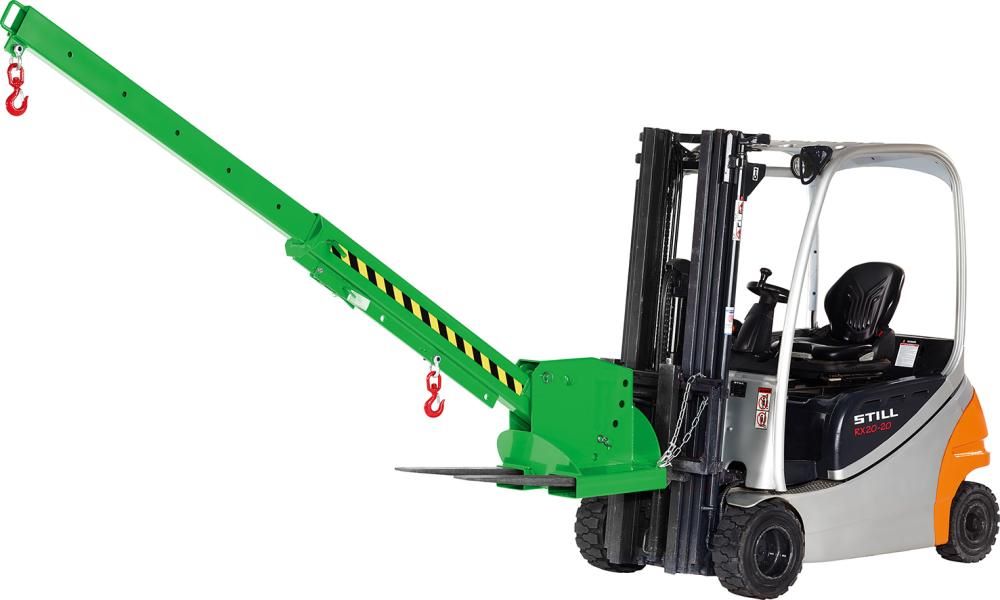 Produktbild RR Kranarm RKT5 ausziehbar Last 5000 kg 5 fach verstellbar grün