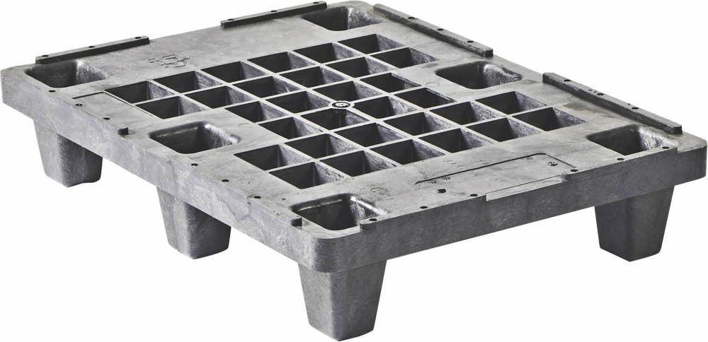 Produktbild Halbpalette Kunststoff durchbrochen 800x600x143 mm Traglast 500 kg