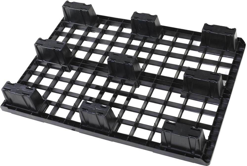 Produktbild Halbpalette Kunststoff 800x600x150 mm glattes Deck bild 2