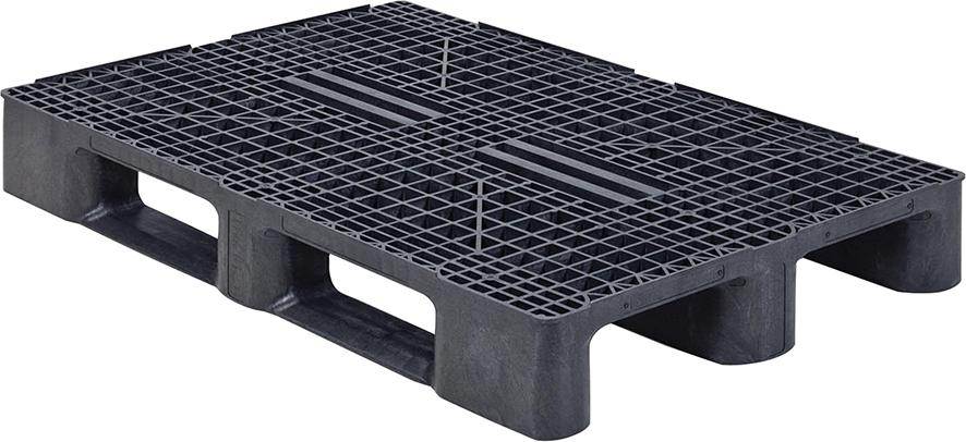 Produktbild Halbpalette Kunststoff durchbrochen 1200x800x156mm Traglast 1750 kg