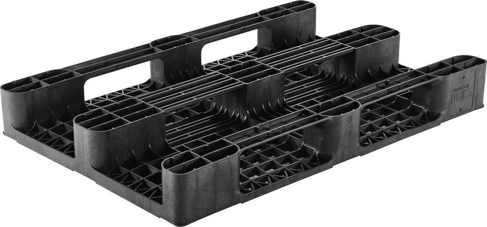 Produktbild Halbpalette Kunststoff durchbrochen 1200x800x145 mm Traglast 1250 kg bild 2