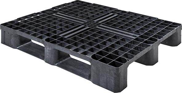 Produktbild Halbpalette Kunststoff durchbrochen 1200x1000x165 mm Traglast 1250 kg