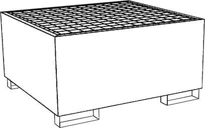 Produktbild Lacont Großraumauffangwanne verzinkt 1300 x 1360 x 795 mm bild 5