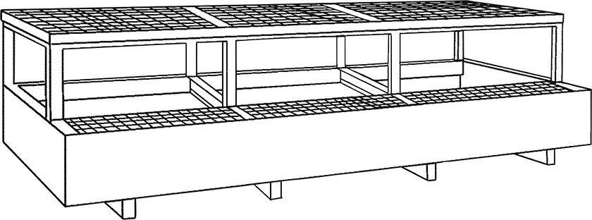 Produktbild Lacont Auffangwanne mit Abfüllbock für KTC 1940 x 1400 x 645 mm bild 5
