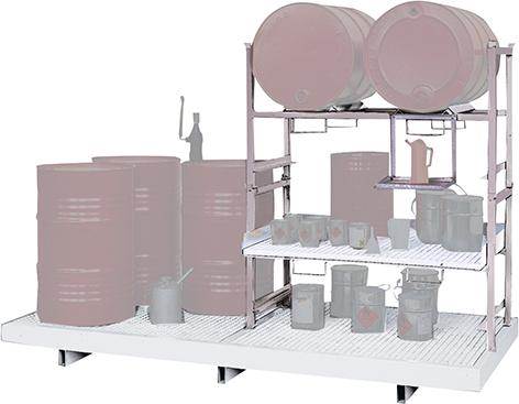 Produktbild Lacont Stapelregale für Auffangwanne STR-G feuerverzinkt