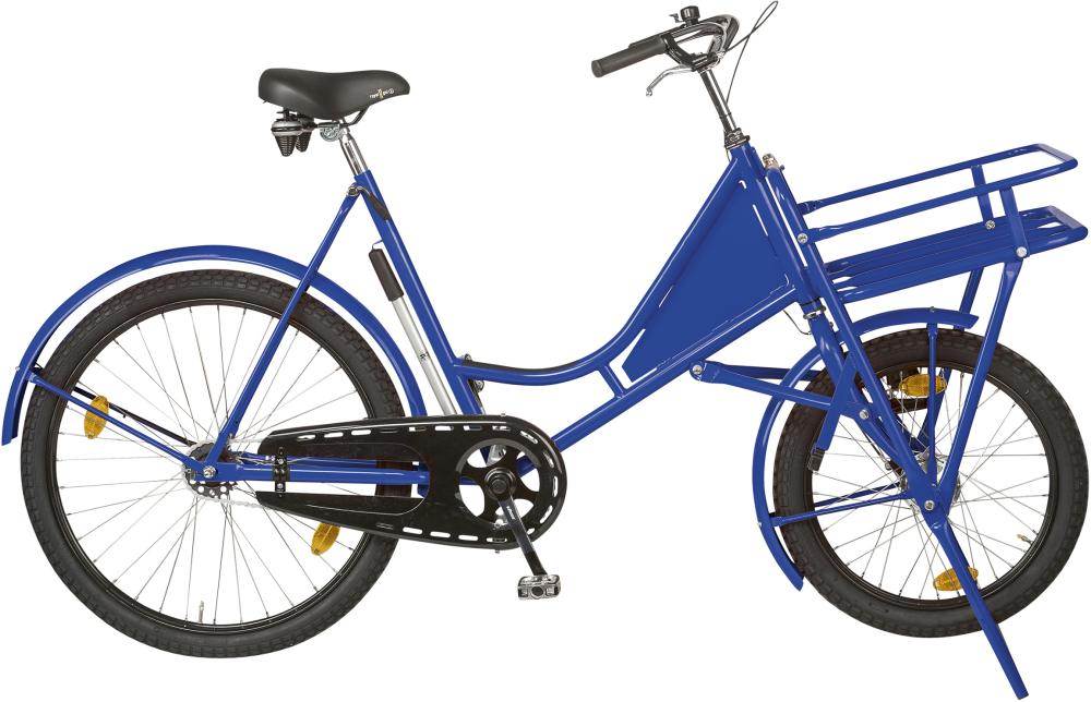 Produktbild Lindner Lastenfahrrad Classic blau mit Lastenträger 50kg