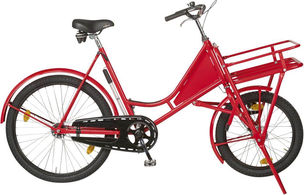 Produktbild Lindner Lastenfahrrad Classic rot mit Lastenträger 50kg