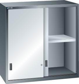 Produktbild Lista Aufsatzschrank mit Schiebetüren grau 1431 x 725 mm