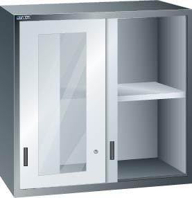 Produktbild Lista Aufsatzschrank mit Schiebetür 1431 x 725 mm in RAL 5012