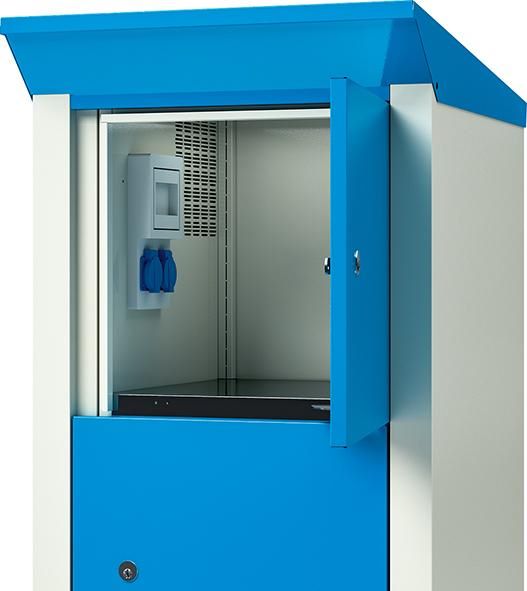 Produktbild Lista E-Bike-Ladestation Kassierschloss Safe-O-Mat 600 x 500 x 2095/2000 mm bild 2