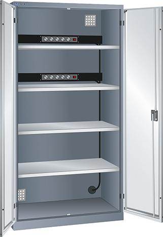 Produktbild Lista Akku Ladeschrank Fächer 1000x580x1950mm 2x5 fach Energieleiste