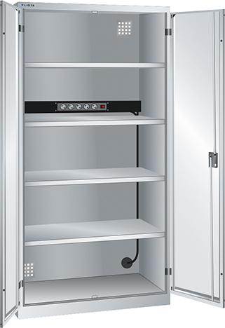 Produktbild Lista Akku Ladeschrank Flügeltüren Energieleiste 1000 x 580 x 1950 mm
