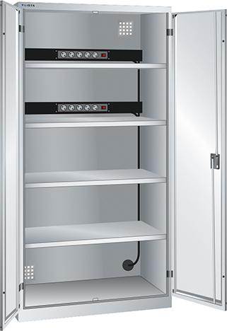 Produktbild Lista Akku Ladeschrank Flügeltüren 1000 x 580 x 1950 mm 2 x 5 fach