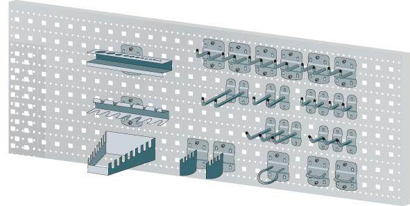Produktbild Lista Lochplattenhaken für Werkbänke Set 28 teilig