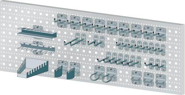 Produktbild Lista Lochplattenhaken für Werkbänke Set 40 teilig