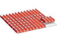 Produktbild Lista Mulden Set Schubladen Einteilung für Fronthöhe 50mm 16 Teile 60 Wände