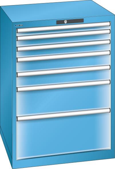 Produktbild Lista Schubladenschrank EDGE 36 x 36 E 717 x 725 x 1000 mm KEYLock