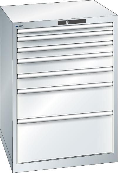 Produktbild Lista Schubladenschrank EDGE 36 x 36 E Maße 717 x 725 x 1000 mm KEYLock