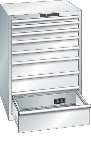 Produktbild Lista Schubladenschrank 36 x 36 E 717 x 725 x 1000 mm 8 Schubladen bild 1