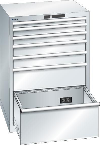 Produktbild Lista Schubladenschrank 36 x 36 E 717 x 725 x 1000 7 Schubladen