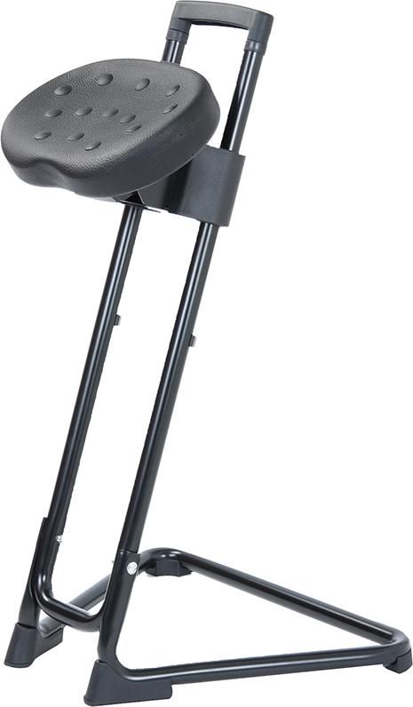 Produktbild Lotz ESD-Stehhilfe schwarz Sitzhöhenverstellung 600 – 850 mm