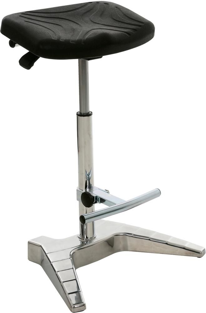 Produktbild Lotz XL Stehhilfe mit PU-Sitz klappbarer Fußstütze bis 150 kg Sitzhöhen verstellung 7