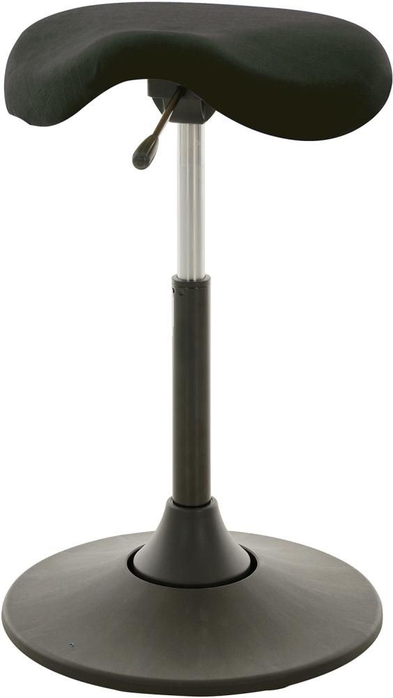 Produktbild Lotz Drehhocker Serie 11134 Kunstleder schwarz Sitzhöhenverstellung 510 – 700 mm