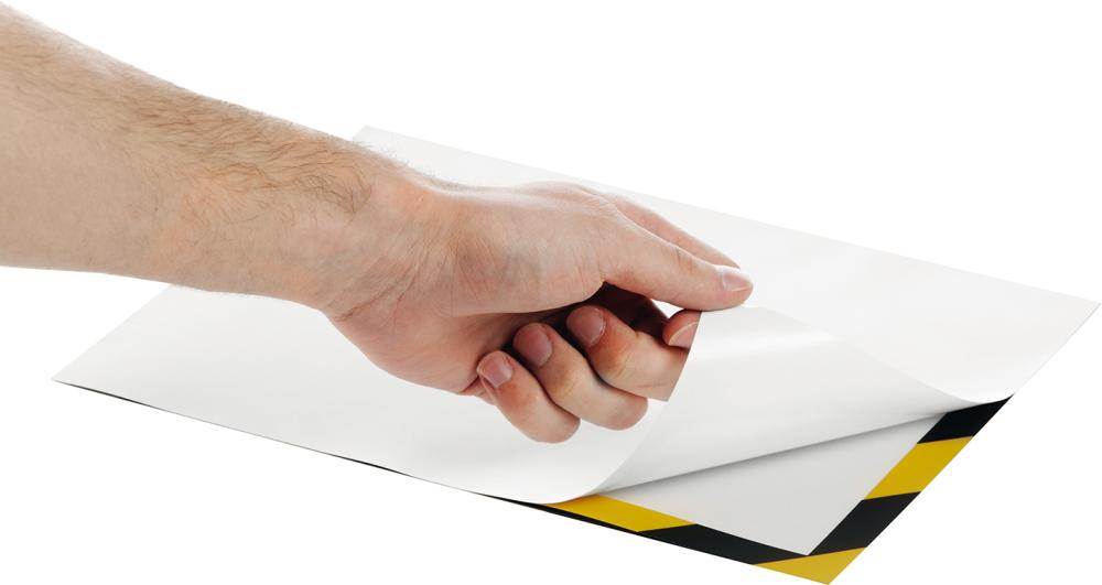 Produktbild Durable Magnetrahmen SECURITY A4 rot/weiß selbstklebend bild 3