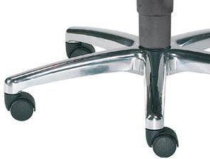 Produktbild Sitwell Fußkreuz Alu hochglanz poliert